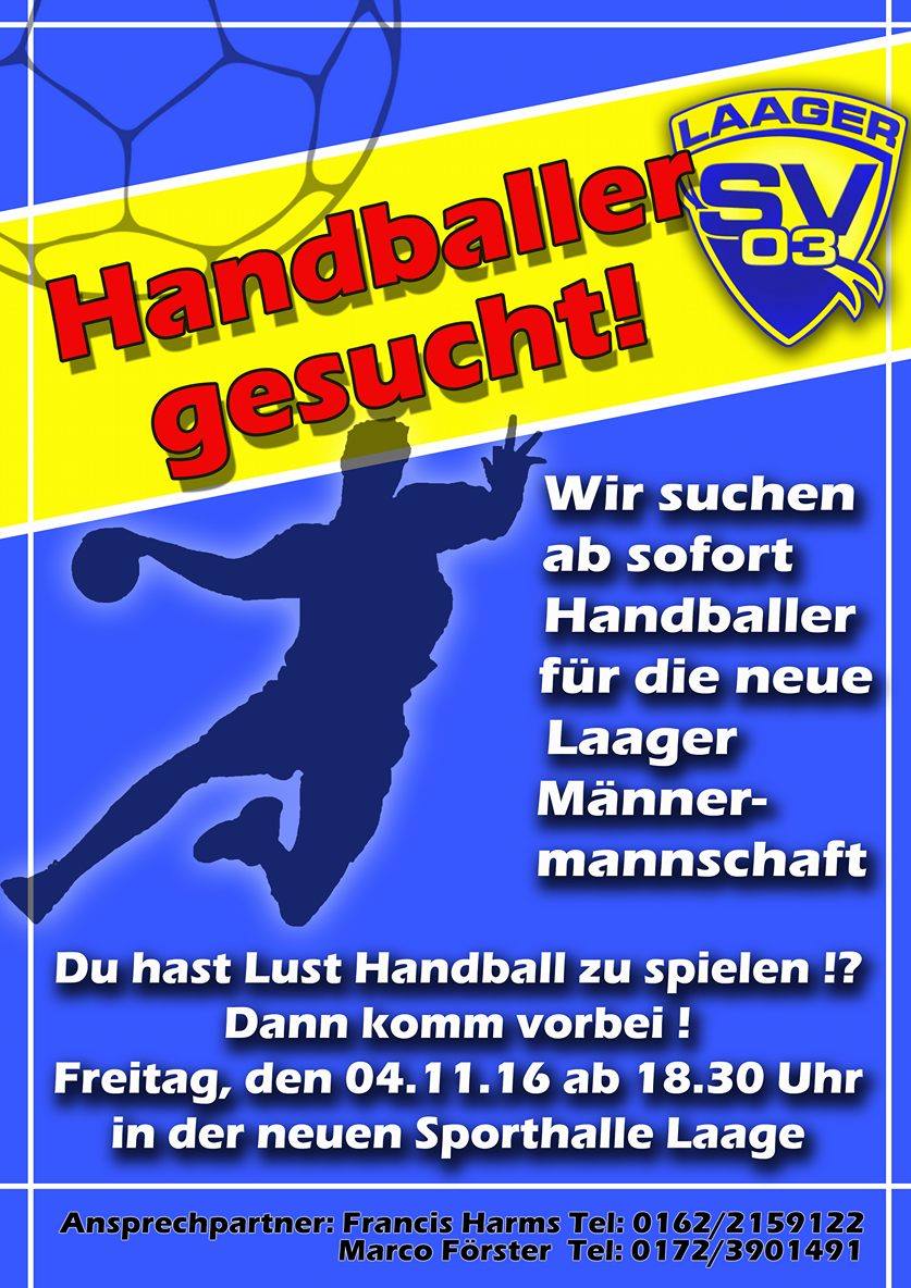 Handballer gesucht Laager SV 03
