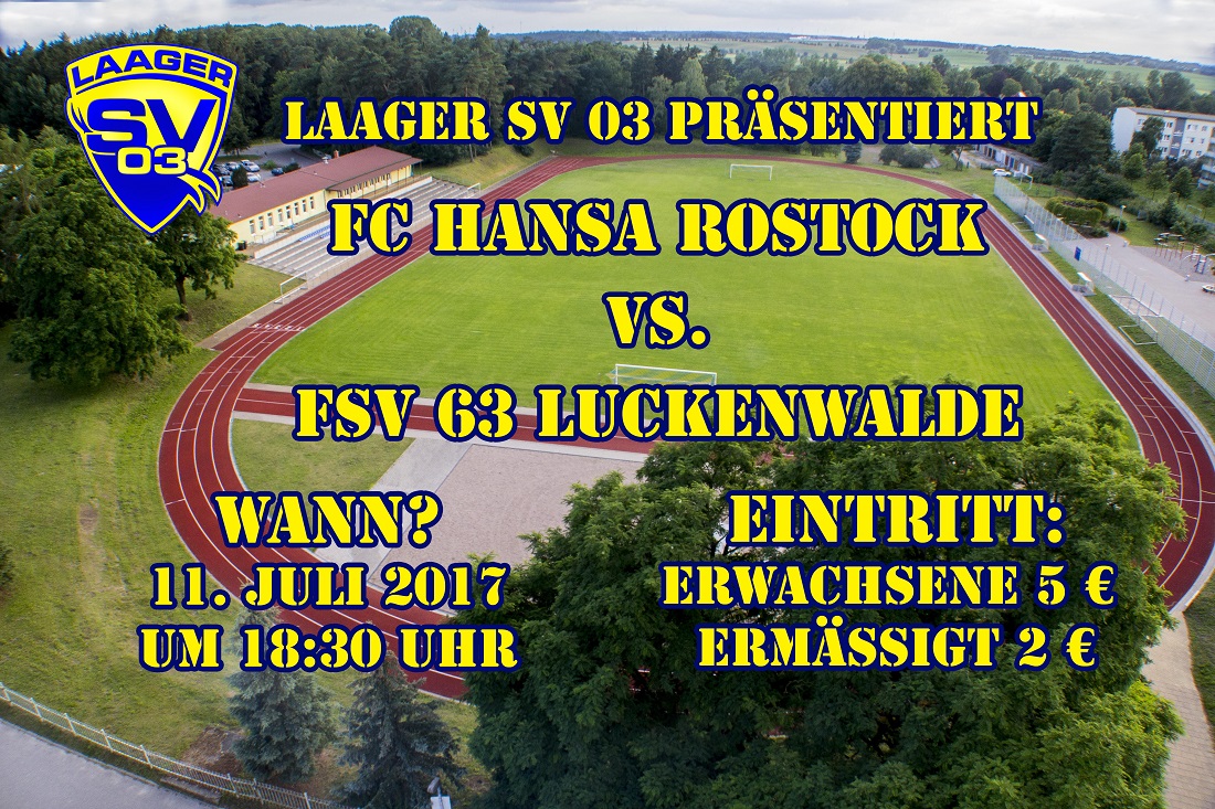FC Hansa Rostock - FSV 63 Luckenwalde