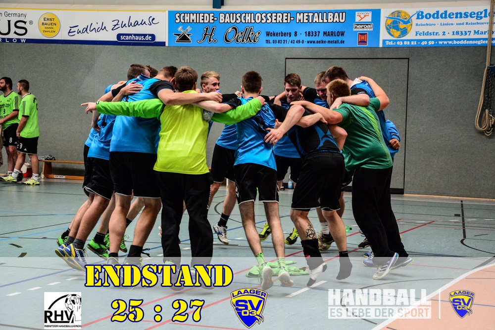 Ribnitzer HV - Laager SV 03 Handball Männer Endstand