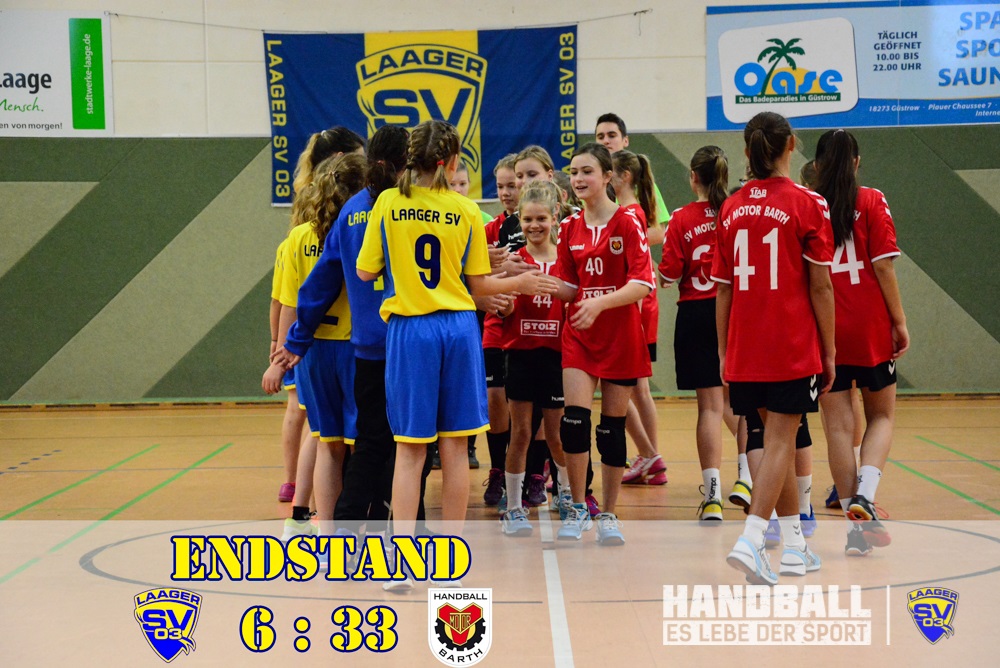 05.11.2017 Laager SV 03 Handball wJD - SV Motor Barth