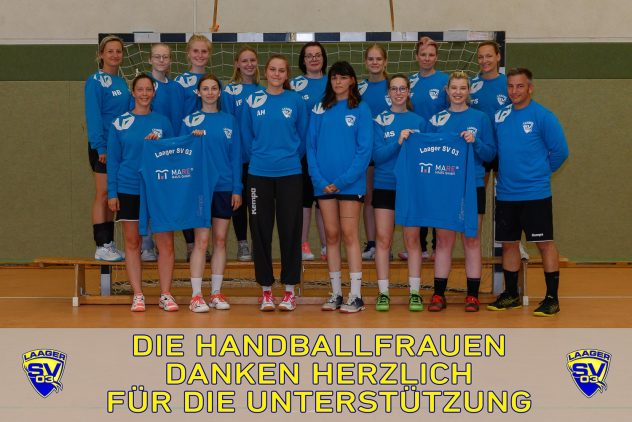 Handballfrauen mit Aufwärmpullover von MARE Haus
